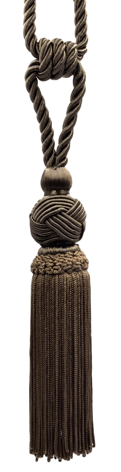 DÉCOPRO Tassel Tieback, Style# TBTRK6, Color# D2 - Mocha Brown [Set of 10]