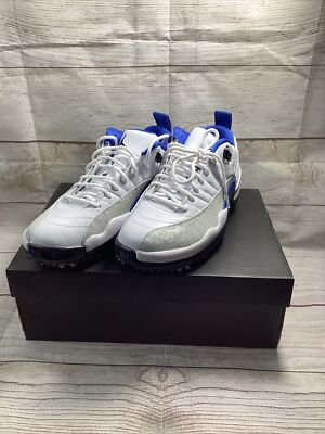 Size 12 - Air Jordan 12 Golf Low White Game Royal for sale
