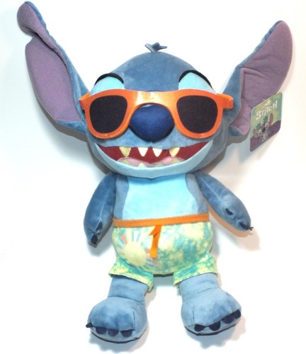 Disney Lilo & Stitch Plush Stuffed Animal Hawaiian Shorts Orange Sunglasses Swim - Picture 8 of 24