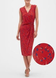 banana republic faux wrap dress