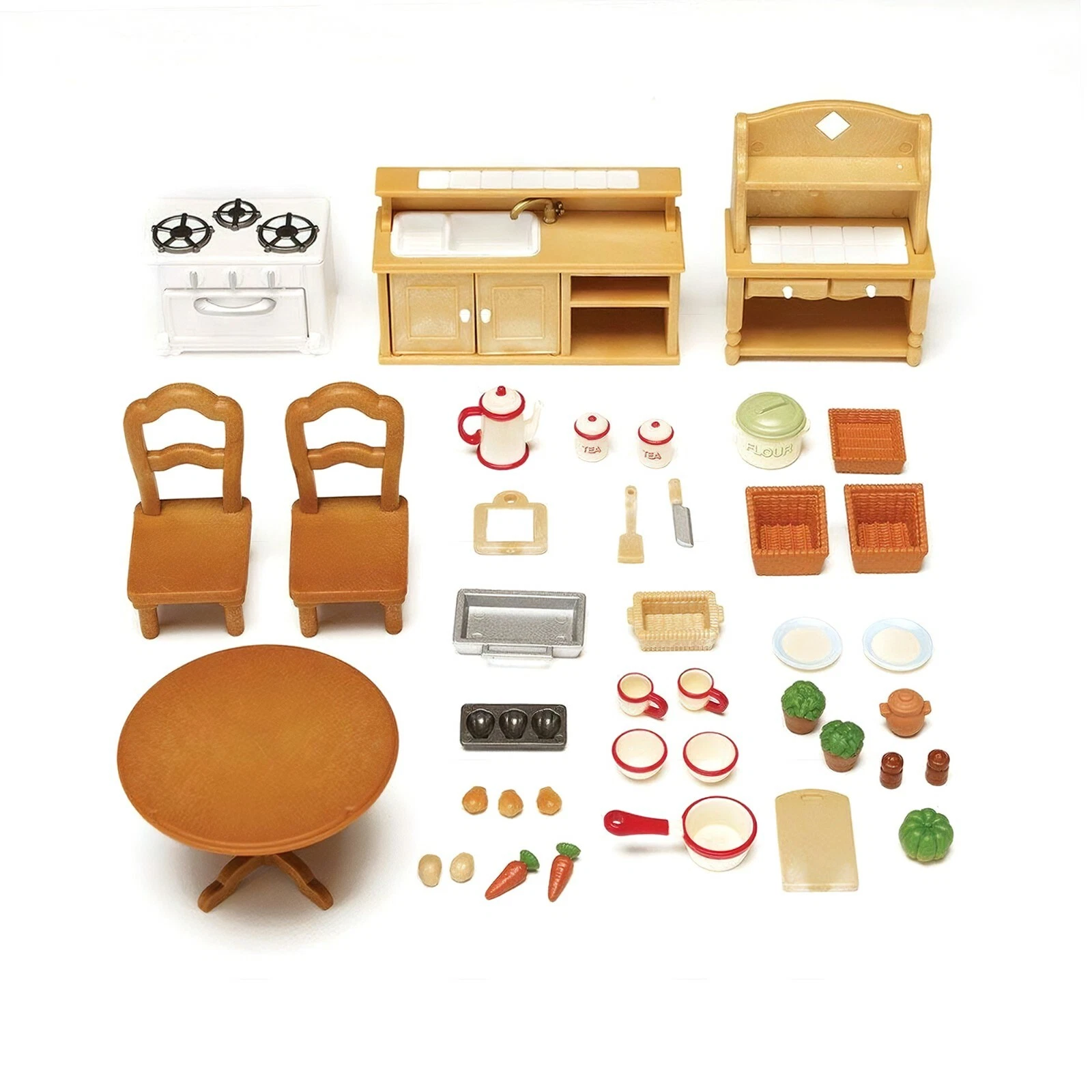 Calico critters deluxe kitchen set on sale