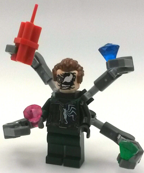 Doc Ock Dr. Octopus Venomized 76275 Marvel Lego® Minifigur Octavius Venom Neu-image