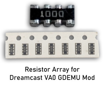 7x Resistor Array for Dreamcast VA0 GDEMU Mod CAY16-1000F4LF 4x 100 Ω Ohm 1206