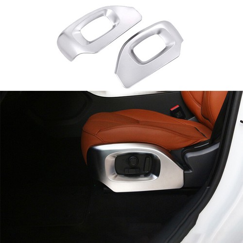 For Range Rover L405 2013-2017 Matte Silver Seat Button Handle Frame Cover Trim