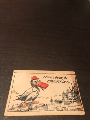 I SHALL SOON BE STRICTLY IN IT - POSTED POSTCARD - 19??