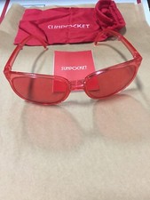  89 NWB SUNPOCKET SPORT CRYSTAL RED unisex new in box sunglasses shades sun