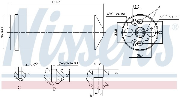 Nissens 95056 Dryer for Opel Frontera B Mitsubishi L200 Nissan