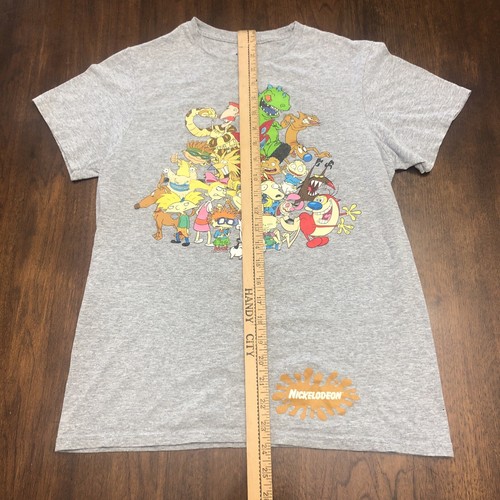 Nickelodeon Gray Angry Beavers Cat Dog Hey Arnold Rugrats T-Shirt Youth Sz Small - Picture 5 of 11