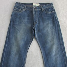 Jag Jeans Mens W36 L30 Blue Relaxed Straight Loose Denim