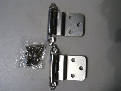 Cosmas 17128-SN Cabinet Hinges Satin Nickel 3/8 Inset Pack of 11 (Sold in Pairs)
