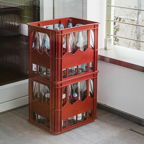 Cassetta Portabottiglie 12 Posti - Per Bottiglie Da 1 Litro, Dimensioni 40x30x32 Cm, Robusta - Foto 2