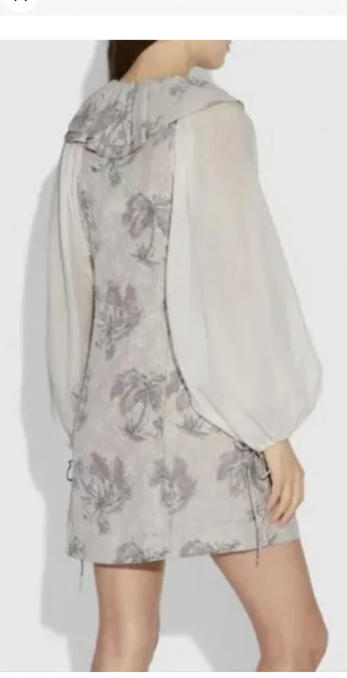 Mini abito Coach Palm Tree nuovo con etichetta taglia 0 donna $695