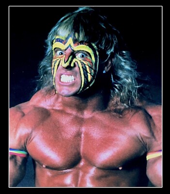 WWE THE ULTIMATE WARRIOR 8X10 GLOSSY WRESTLING PHOTO CLOSE UP STUDIO SHOT