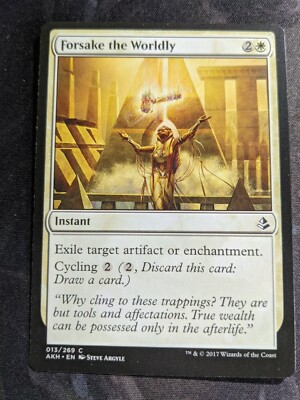 MTG Forsake the Worldly  Amonkhet  13/269 Regular Common Near Mint NM