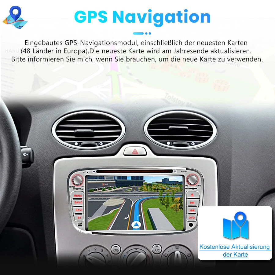 für Ford Focus Mondeo C-MAX S-MAX Galaxy Kuga DAB+ 2DIN Autoradio GPS Navi DVD - Bild 4 von 4