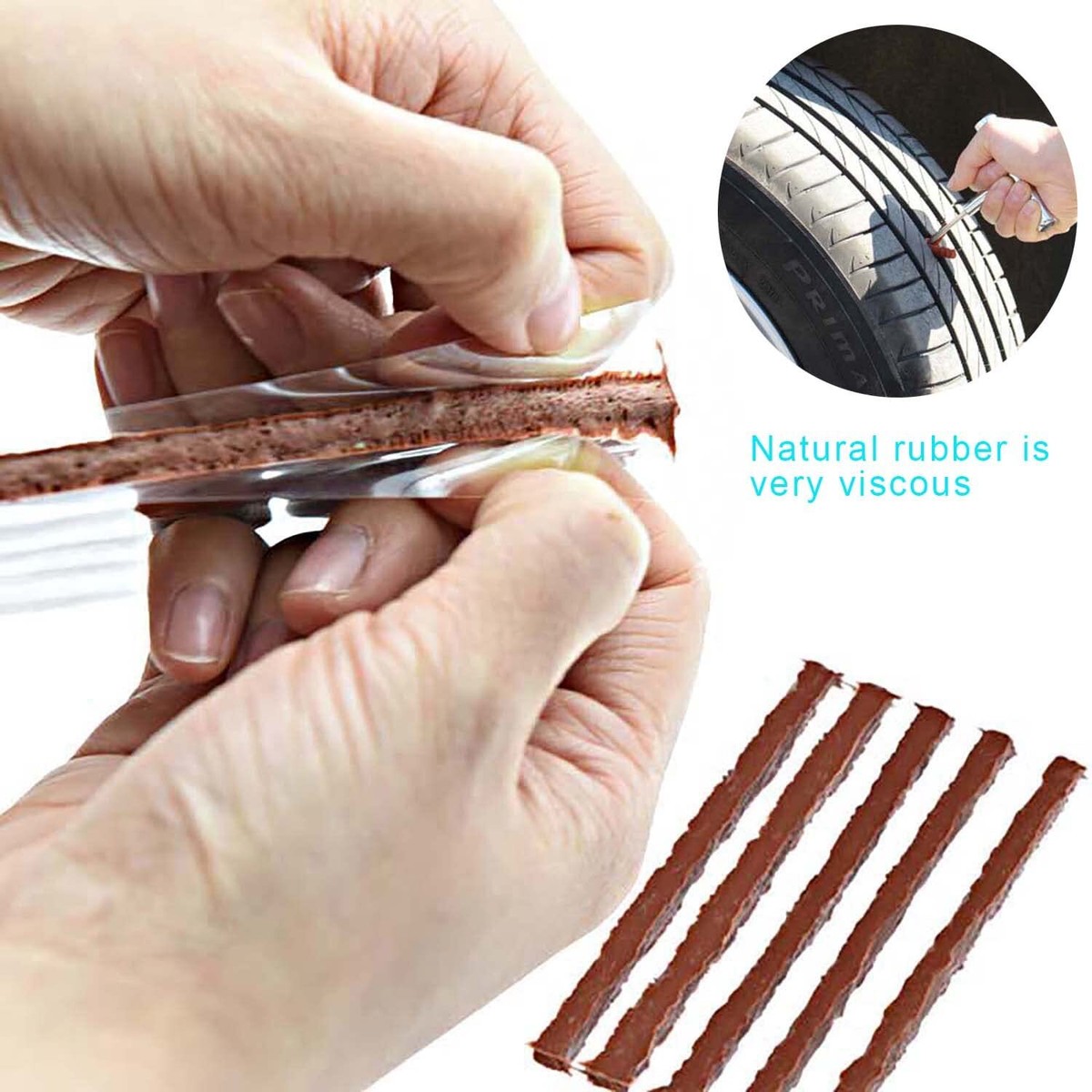 Tire Repair Kit,46pcs Heavy Duty Tire Plug Kit, With Universal