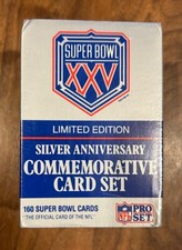 1991 NFL PRO SET SILVER ANNIVERSARY SUPER BOWL XXV COMMEMORATIVE CARD SET SEALED