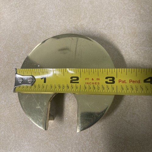Gold Desk Cable Cover Flat Used - Picture 5 of 7