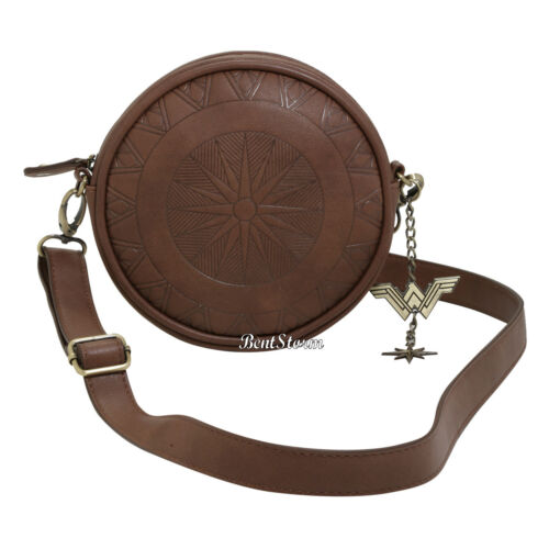 Borsa a tracolla con licenza WONDER WOMAN MOVIE DC Comics SHIELD con ciondolo "W" - Foto 2 di 6