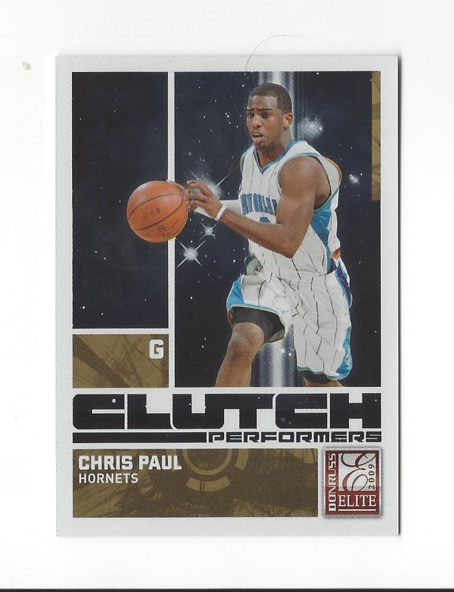 2009-10 Donruss Elite Clutch Performers Gold #11 Chris Paul Hornets /100 