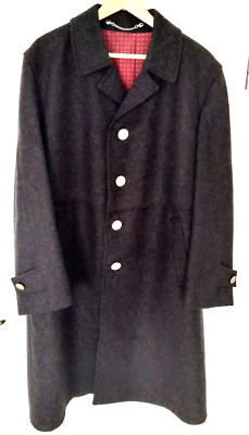 Manteau traditionnel pour homme original Bavaria Loden manteau en laine aigle gris taille 52 - Photo 1/4