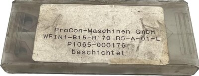 8x Procon Wendeschneidplatten WEIN1-B15-R170-R5-A-01-L P1065-000176 beschichtet