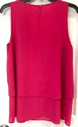 Shirt sleeveless women's size Medium dressy nice shape Spring Summer - Picture 2 of 2