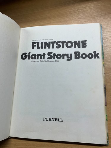 1974 "FLINTSTONE GIANT STORY BOOK" ILLUSTRATED ANNUAL HARDBACK BOOK (P4) - Picture 4 of 15
