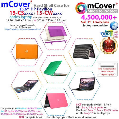 NUOVO mCover ® Custodia rigida per 2018 15.6\