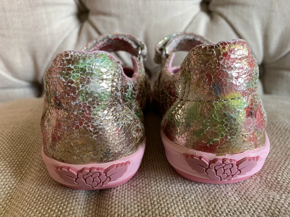 Usado en Excelente Condición Lelli Kelly Mary Jane Perla Oro Rosa 10.5 Foto 4 de 4