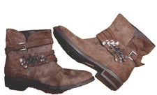 Steven Steve Madden Traker Distressed Light Brown Suede  Ankle Boots Sz.8  