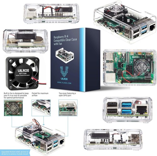 Raspberry Pi 4 8GB Starter Kit with Power Supply, Cooling & Accessories Included - Picture 4 of 11