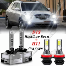 For Buick Enclave 2008-2012 Front HID Headlight Hi/Lo Beam Fog Light Bulb Qty 4