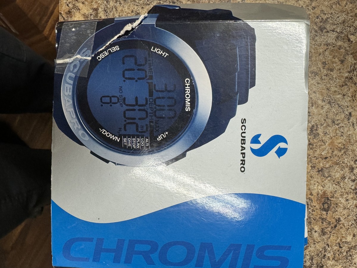 Scubapro Chromis Blue Wrist Watch Scuba Diving Computer with