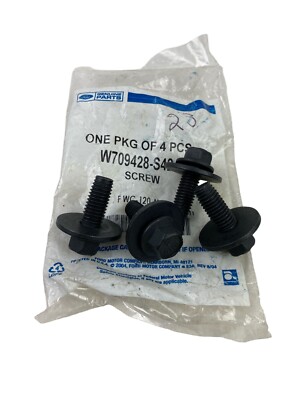 4-pack of Genuine Ford OEM Hex Head and Washer Bolts M10X1.5 X 24MM ...