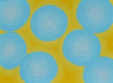 ABSTRACT 2021-213 Collectible ORIGINAL Acrylic Painting by Artist Benita Blair