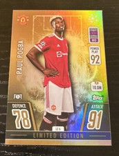 2021 Topps Match Attax Paul Pogba Limited Edition Gold Foil