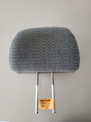 OEM 1999 Honda Civic EX CLOTH FRONT SEAT HEADREST HEAD REST GRAY CHEVRON ZIG-ZAG
