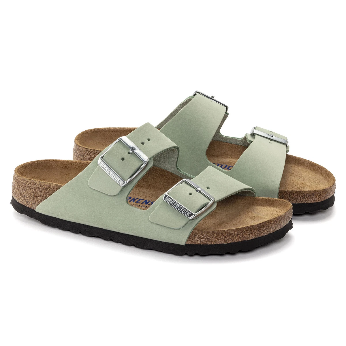 Birkenstock arizona green best sale suede