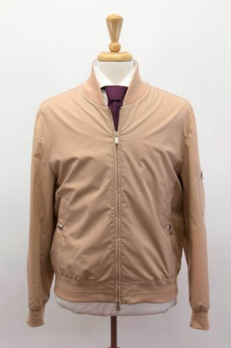 NWT$2995 Brunello Cucinelli Men's Bomber Jacket With Logo Engraved Hardware A248 - Picture 3 of 11