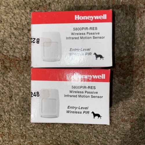 (2) Honeywell 5800PIR-RES Wireless PIR, Pet Immune Motion Sensors - NEW