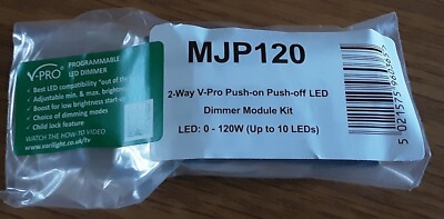 Varilight V-Pro MJP120 LED Dimmer Schalter Modul 2 Wege 0-120W Drehbar Ersatz 