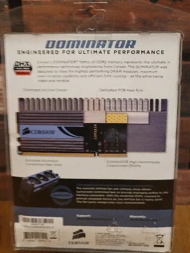 Corsair Dominator 2GB (2x1GB) DDR2 PC2-8500 C5 1066MHz CM2X1024-8500C5D - Image 2 of 3