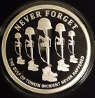 2021 Tonkin Incident V2 1 oz. Silver Shield Proof Medallion Never Forget Series