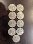 Lot Of 9 - 1967 Kennedy Half Dollars 40% Silver AU