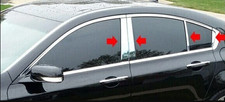 2009-2014 Acura Tl 8pc Chrome Pillar Post Trim Stainless Steel Door Cover