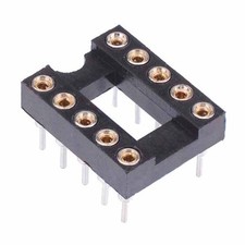 5 x 10 Pin DIP/DIL Turned Pin IC Socket Connector 0.3" Pitch