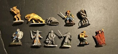 Vintage Ral Partha / Grenadier Metall Figuren Konvolut Lot Dungeons & Dragons 