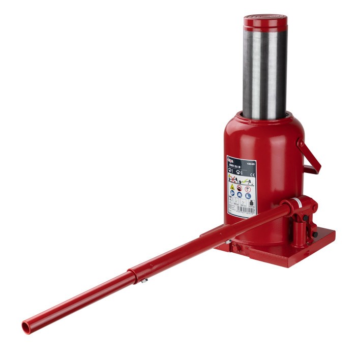 Cric bouteille 50 Tonnes indispensable pour changer les pneus de tracteur et engin de chantier