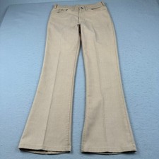 Vtg Levis Pants Mens 32x32 Beige Sta Prest Bell Bottom Flare Big E Talon Zip 646